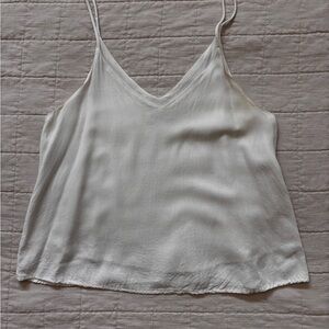 Carly Jean Los Angeles Cream BETH BOXY Crop Top